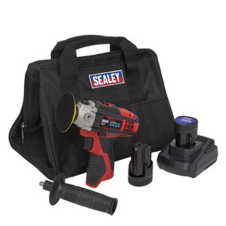 Sealey CP1205KIT Cordless Polisher Kit &amp;#8709;71mm 12V - 2 Batteries