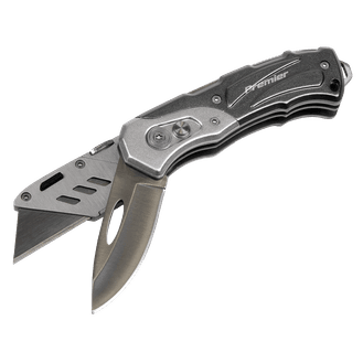 Sealey PK37 Pocket Knife Locking Twin-Blade