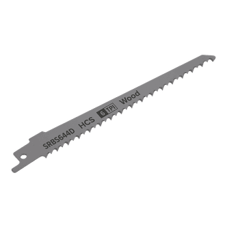 Sealey SRBS644D Reciprocating Saw Blade Clean Wood 150mm 6tpi - Pack of 5