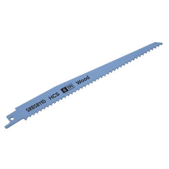 Sealey SRBS811D Reciprocating Saw Blade Clean Wood 200mm 6tpi - Pack of 5