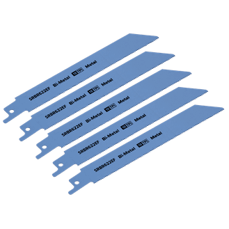 Sealey SRBR622EF Reciprocating Saw Blade Metal 150mm 18tpi - Pack of 5