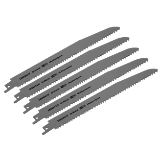 Sealey SRBRB922F Reciprocating Saw Blade Multipurpose 230mm 5-8tpi - Pack of 5