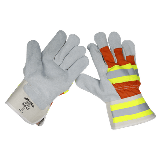 Sealey Reflective Rigger's Gloves