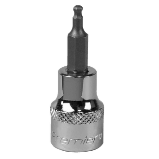 Sealey SBBH001 Ball-End Hex Socket Bit 3mm 3/8"Sq Drive