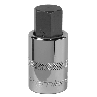 Sealey SBH025 Hex Socket Bit 17mm 1/2"Sq Drive