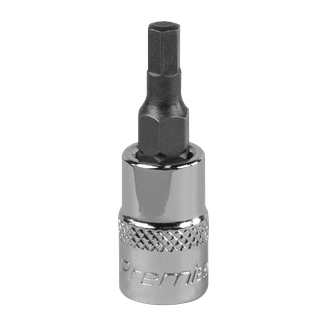 Sealey SBH002 Hex Socket Bit 4mm 1/4"Sq Drive