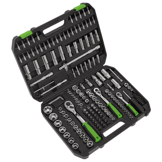 Sealey S01211 Socket Set 171pc 1/4", 3/8" &amp; 1/2"Sq Drive WallDrive® Metric