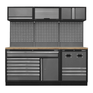 Sealey APMSSTACK14W Modular Storage System Combo - Pressed Wood Worktop