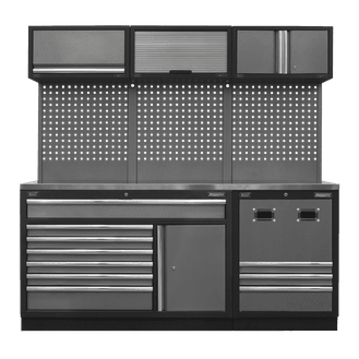 Sealey APMSSTACK14SS Modular Storage System Combo - Stainless Steel Worktop