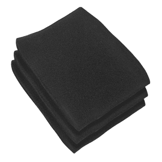 Sealey PC380MFF Foam Filter - Pack of 3