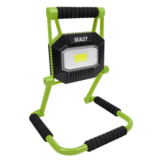 Sealey LEDFL20W Rechargeable Portable Fold Flat Floodlight 20W COB LED Lithium-ion
