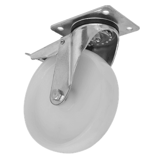Sealey SCW480SPLEM Heavy-Duty Nylon Castor Wheel Swivel with Total Lock Ø80mm - Trade