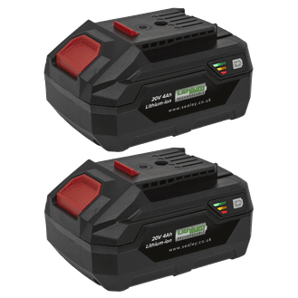 Sealey BK04 Power Tool Battery Pack 20V 4Ah Kit for SV20V Series