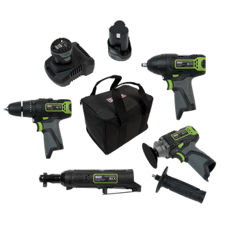 Sealey CP108VCOMBO1 SV108 Series 4 x 10.8V Cordless Combo Kit - 2 Batteries