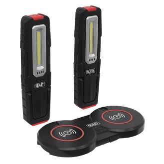 Sealey LEDWCBCOMBO5 Inspection Light 5W &amp; 1W COB LED (x2) &amp; Double Wireless Charging Base
