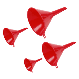 Sealey F92 Small Funnel Set 4pc Economy Fixed Spout
