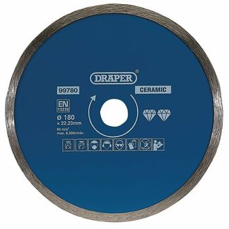 Draper 99780 Continuous Diamond Blade, 180mm