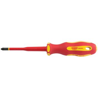 Draper 02166 Ergo Plus&amp;#174; Slimline PZ Type VDE Screwdriver, No.2 x 80mm