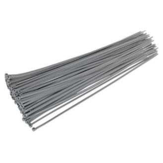 Sealey CT38048P100S Cable Tie 380 x 4.8mm Silver Pack of 100