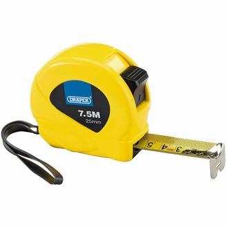 Draper 82440 Measuring Tapes, 7.5m/25ft x 25mm, 3 Colours (Dispenser of 12)
