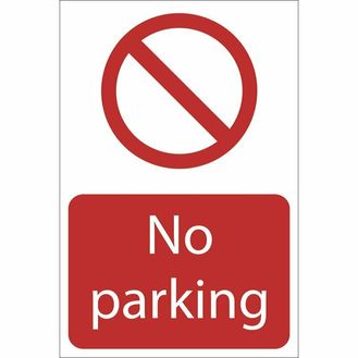 Draper 72935 No Parking' Prohibition Sign, 400 x 600mm