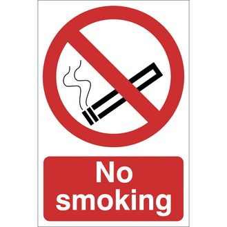 Draper 72934 No Smoking' Prohibition Sign, 400 x 600mm