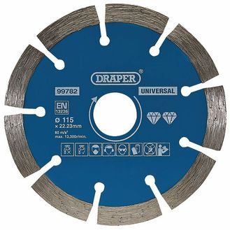 Draper 99782 Segmented Diamond Blade, 115mm