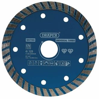 Draper 99789 Turbo Diamond Blade, 125mm