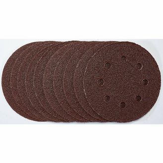Draper 53498 Sanding Discs, 115mm, 40 Grit, Hook &amp; Loop (Pack of 10)
