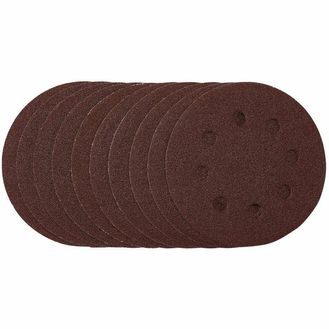 Draper 53499 Sanding Discs, 115mm, 80 Grit, Hook &amp; Loop (Pack of 10)