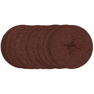 Draper 68377 Fibre Sanding Discs, 115mm, 36 Grit, (Pack of 10)