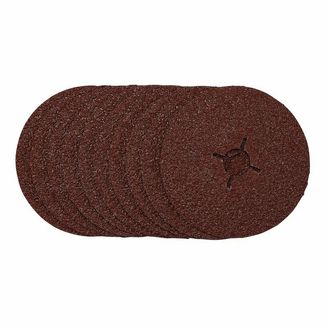 Draper 68618 Fibre Sanding Discs, 125mm, 24 Grit, (Pack of 10)