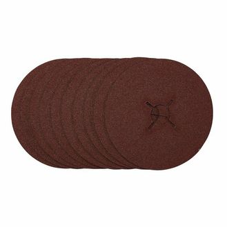 Draper 68976 Fibre Sanding Discs, 125mm, 60 Grit, (Pack of 10)