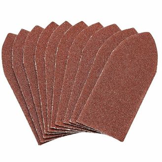 Draper 99261 Hook and Loop Aluminium Oxide Sanding Sheets, 32 x 92mm, 80 Grit (Pack of 10)
