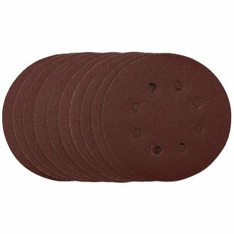 Draper 54756 Sanding Discs, 125mm, Hook &amp; Loop, 120 Grit, (Pack of 10)