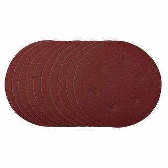 Draper 54948 Sanding Discs, 150mm, Hook &amp; Loop, 120 Grit, (Pack of 10)