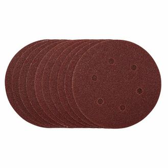 Draper 54887 Sanding Discs, 150mm, Hook &amp; Loop, 40 Grit, (Pack of 10)