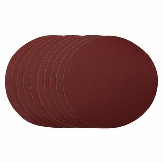Draper 56180 Sanding Discs, 180mm, Hook &amp; Loop, 120 Grit, (Pack of 10)