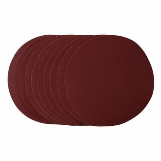 Draper 56371 Sanding Discs, 180mm, Hook &amp; Loop, 320 Grit, (Pack of 10)