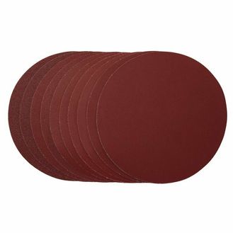 Draper 58110 Sanding Discs, 180mm, Hook &amp; Loop, Assorted Grit, (Pack of 10)