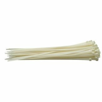 Draper 70404 Cable Ties, 7.6 x 400mm, White (Pack of 100)