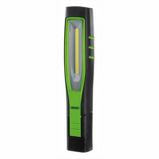 Draper 11759 COB/SMD LED Rechargeable Inspection Lamp, 7W, 700 Lumens, Green