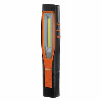 Draper 11761 COB/SMD LED Rechargeable Inspection Lamp, 7W, 700 Lumens, Orange