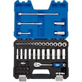 Draper 16480 Multi-Drive&amp;#174; Metric Socket Set, 3/8" Sq. Dr. (42 Piece)
