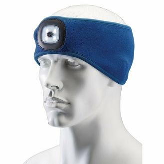 Draper 95171 Headband with USB Rechargeable LED Torch, 1W, Blue, One Size