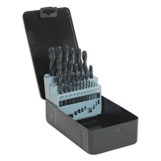 Sealey DBS25RF HSS Roll Forged Drill Bit Set 25pc 1-13mm