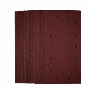 Draper 55863 1/2 Sanding Sheets with Hook and Loop, 115 x 230mm, 80 Grit (Pack of 10)