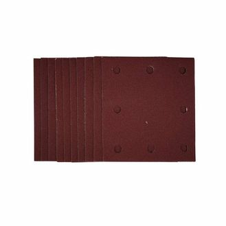 Draper 52391 1/4 Sanding Sheets with Hook and Loop, 115 x 105mm, 120 Grit (Pack of 10)