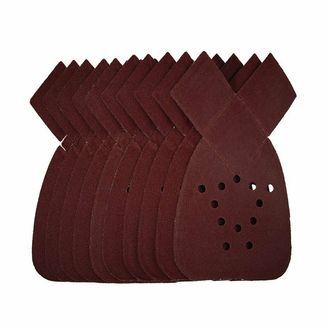 Draper 43993 Detail Sanding Sheets with Hook and Loop, 140mm, 120 Grit, SSD4 (Pack of 10)