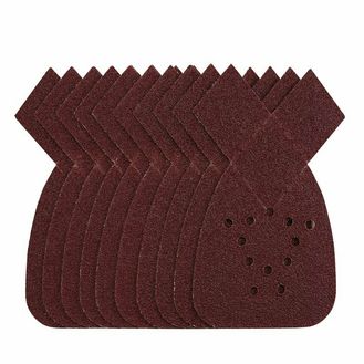 Draper 43848 Detail Sanding Sheets with Hook and Loop, 140mm, 40 Grit, SSD4 (Pack of 10)